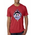 thumbnail image 2 of Wild Bobby Trippy Happy Face Men Premium Tri Blend Tee, 2 of 6