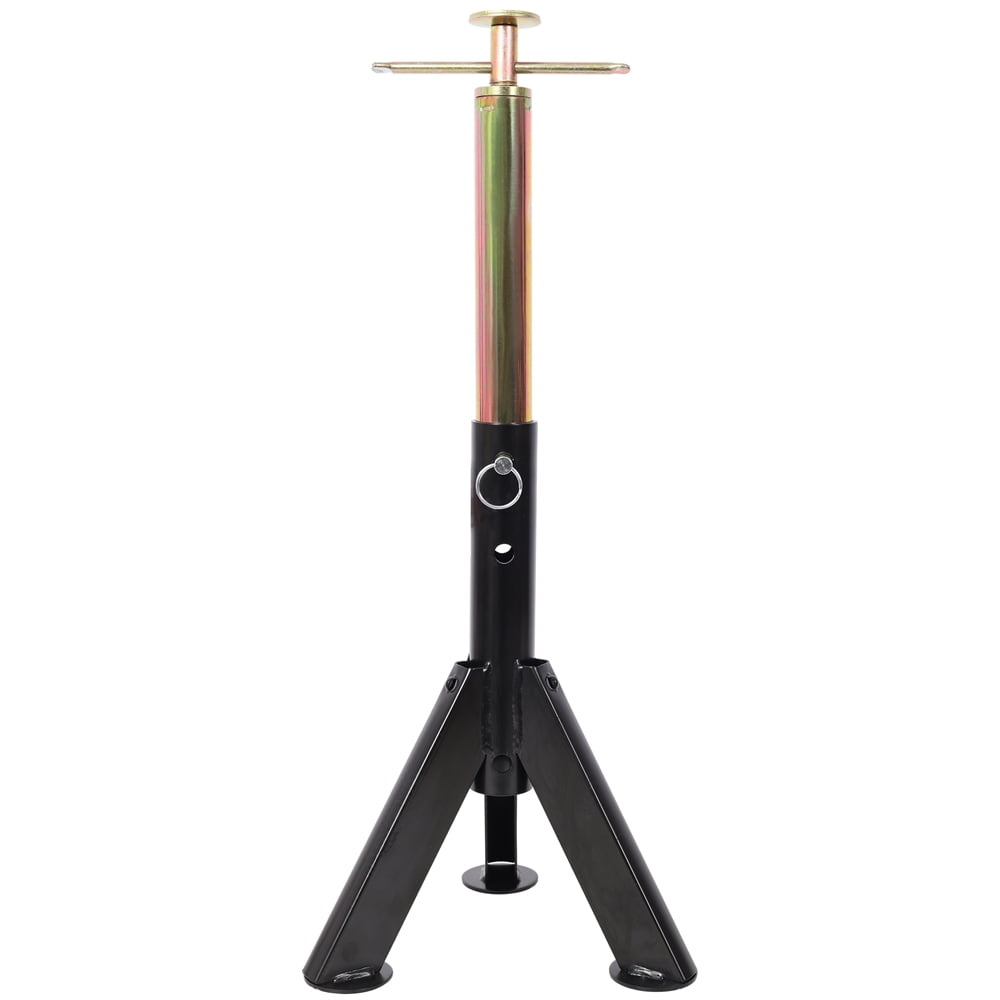 RV Adjustable Telescoping Stabilizer Jack Stand, Supports Stabilizer Jacks,16 to 30 Inches Adjustabe Height, 6,000 Pound Capacity, Black 1 Pair