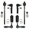 Detroit Axle - 8-Piece Front Suspension Kit - (2) Front Lower Suspension Control Arms & Ball Joints, (2) Front Stabilizer Sway Bar End Links, All (4) Front Inner & Outer Tie Rod End Links