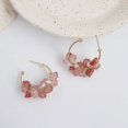 thumbnail image 3 of RV Vintage Yard Wind Pendientes de aguja de plata Perla natural Rosa Cristal Fresa Chica Superhada Sailing Electrónica, 3 of 5