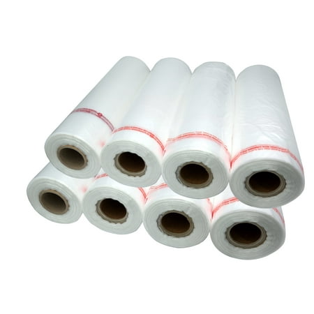 Tripact 11" x 17" HDPE Plastic Produce Bag Roll, Grocery Bag for Fruits Vegetable - 8 Roll (2720pcs) 01