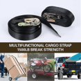 thumbnail image 3 of Ratchet Tie Down Belt Multipurpose Ratchet Tensioner Strap Heavy Duty Tensioning Belts(2pcs), 3 of 5