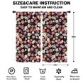 thumbnail image 2 of Blackout Kids Curtains,Black Daisy Flower Colorful Blooms Pattern Childrens Insulated Curtains Set Of 2,Bedroom Essentials,Toddler Room Decor 42"x84", 2 of 5