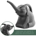 thumbnail image 4 of Cornucopia Brands Elephant Watering Can w/Real Eyes, 2 Quart, Grey w/ Googly Eyes, Fully Functional Novelty Watering Can, 4 of 8