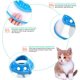 thumbnail image 5 of Collar de recuperación para gatos, collar cómodo para gatos, collar protector ajustable tipo cono, collar anti-mordeduras de plástico suave transparente para perros pequeños, cachorros, gatos y gatito, 5 of 5