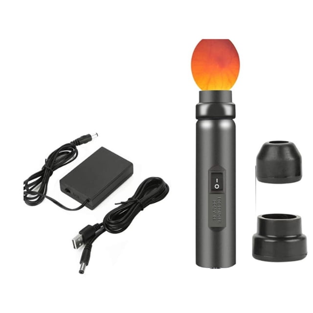 Wireless Rechargeable LED Bright Cool Light Egg Candler Tester for Monitoring Eggs Development with 2 Soft Rubber