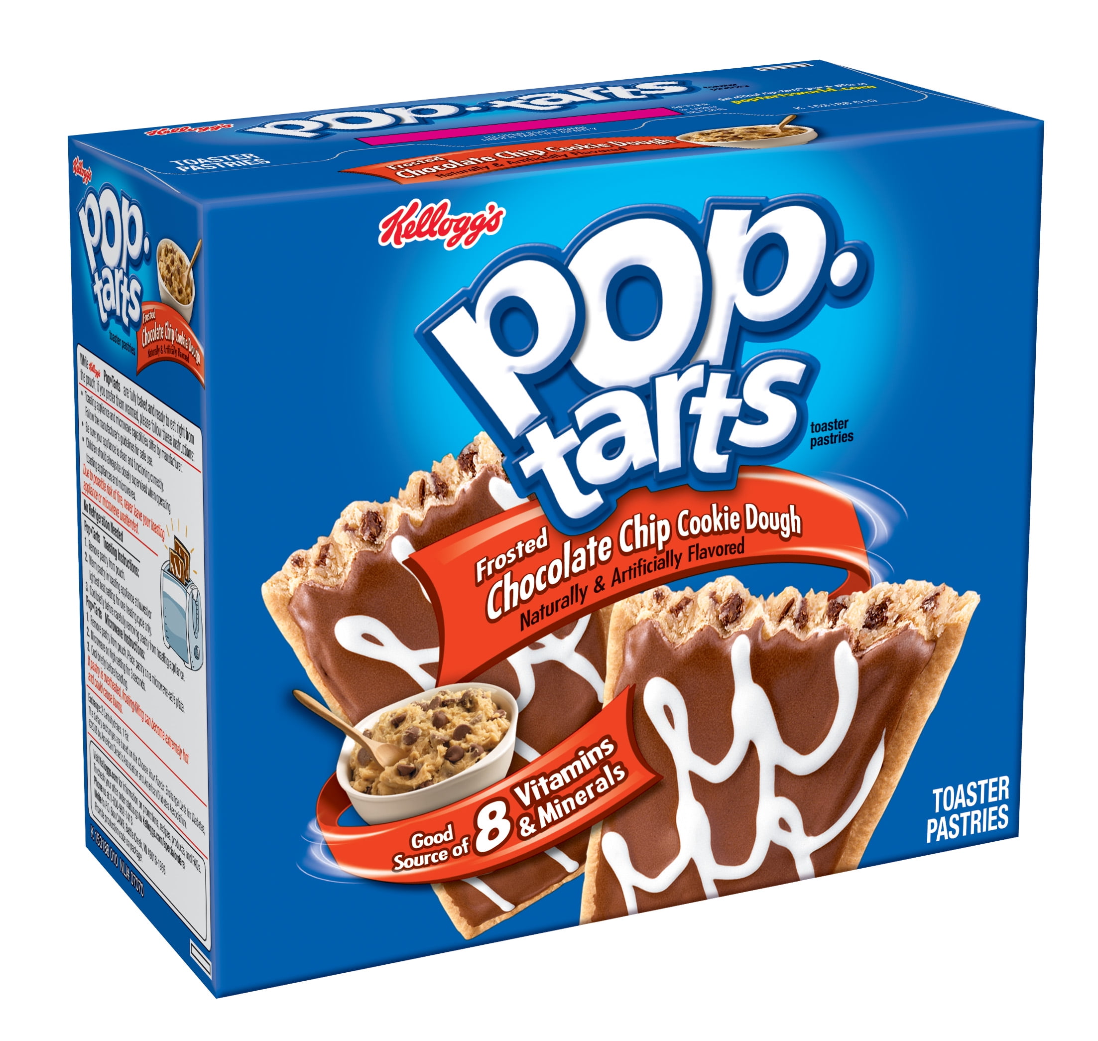 Pop Tarts Breakfast Toaster Pastries, Frosted Chocolate Chip Cookie