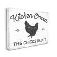 thumbnail image 3 of Stupell Industries Kitchen Closed Funny Hardworking Farm Chicken Bird Phrase,30 x 24, Design by Daphne Polselli, 3 of 5