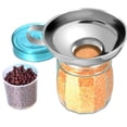 thumbnail image 1 of Embudo de acero inoxidable de boca ancha para conservas, utensilios de cocina, embudo con asa para mermelada, 1 of 8