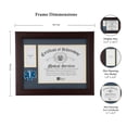 thumbnail image 3 of Allied Frame US EMS Medal and Award Certificate Frame - 8 x 10 Opening, 3 of 6