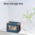 thumbnail image 4 of Up to 65% off Plastic Storage Bins For Closet Organizers And Storage, Folding Storage Box, Stackable Storage Bins With Open Front Door, Collapsible Storage Bins, 4 of 8