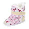 thumbnail image 5 of Newborn Baby Boy Girls Boots Soft Anti-Slip Sole Warm Winter Snow Booties Toddler Infant Prewalker Crib Shoes, 5 of 7