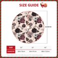 thumbnail image 2 of Salouo Retro Red Black Roses Christmas Tree Skirt 48" Farmhouse Christmas Decorations Snowman Xmas Tree Skirt Tree Mat for Holiday Party Decor, 2 of 8