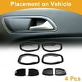 thumbnail image 3 of Recubrimiento del Tazón del Mango de la Puerta Interior para Jeep Renegade 2015-2023 Marco de Decoración del Mango de la Puerta Interior Fibra de Carbono Negro ABS 4 Pcs, 3 of 6