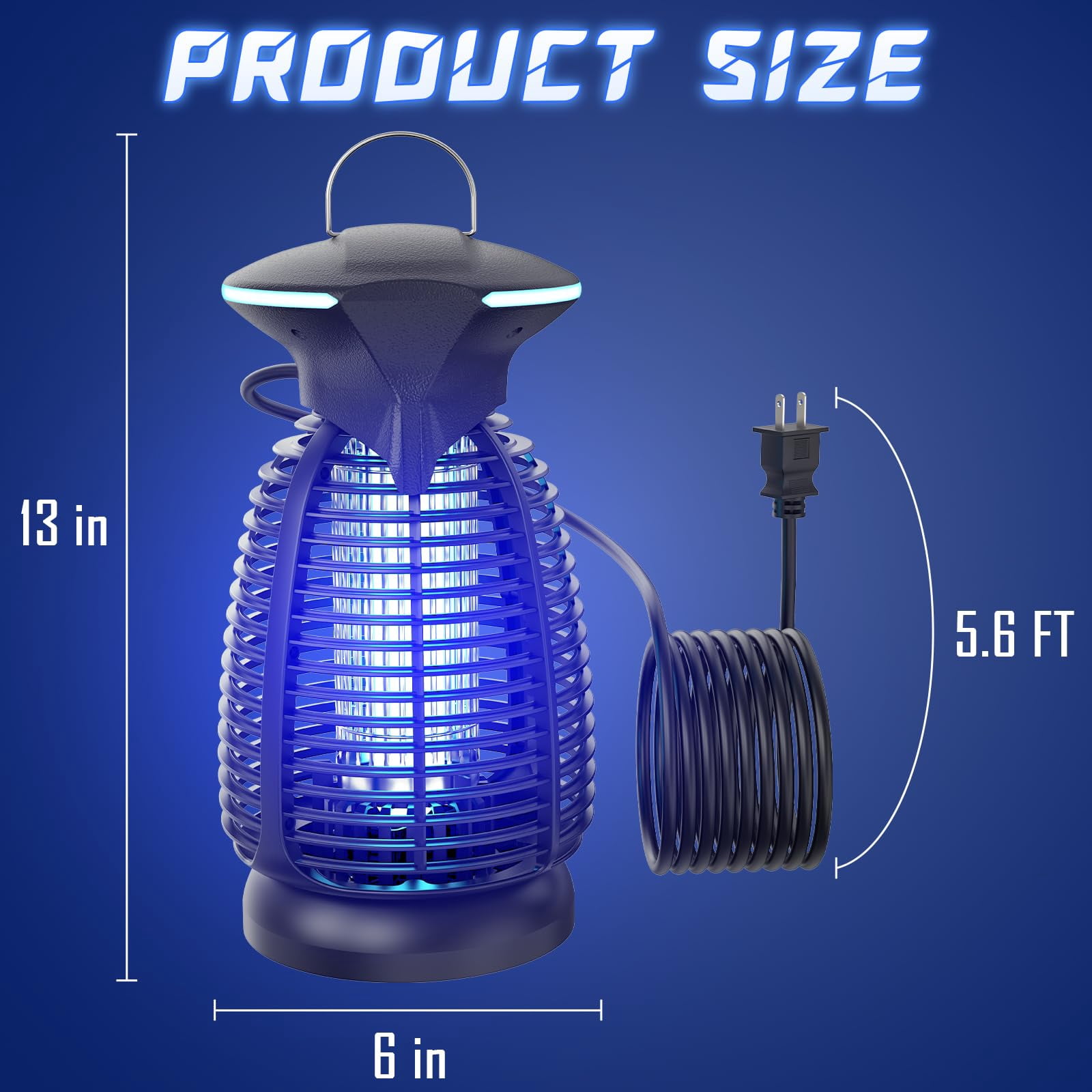 Electric Zapper Outdoor - 4200v High Insect Killer Waterproof Led Light For Mosquito Fly Patio Porch Garage Backyard Home Indoor