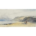 thumbnail image 2 of Edward Lear 14x9 Black Ornate Wood Framed Double Matted Museum Art Print Titled: Ascalon, Palestine, 2 of 5
