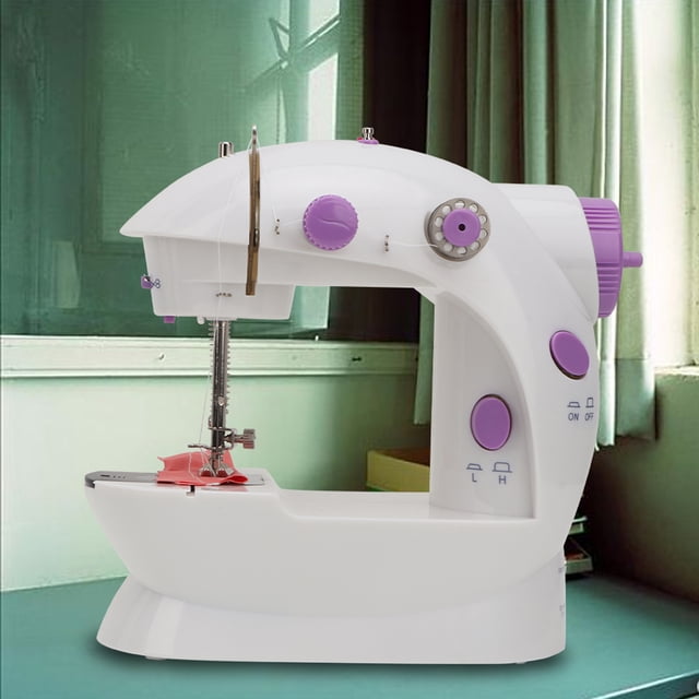 Mini Máquina De Coser Eléctrica Multifunción Para El Hogar Con Mesa Extensible