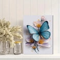 thumbnail image 2 of Qisvanset Blue Butterfly Art Canvas 23.62x15.75 INCHES, 2 of 8
