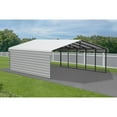 thumbnail image 3 of Arrow 20 x 24 x 7 ft Eggshell Carport With 1 Side Wall Kit, 3 of 15