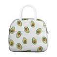 thumbnail image 2 of Lunch Bag Lunch Box for Women Reusable Insulated Lunch Bags,Water-Resistant Avocado Pattern Cooler Lunch Tote Bag, Large Capacity for Work Travel Picnic, 2 of 6