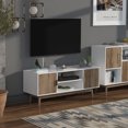thumbnail image 2 of Resenkos TV Stand for TVs up to 50 Inches, Wooden Storage Cabinet for Living Room, Entryway - Oak, 2 of 4