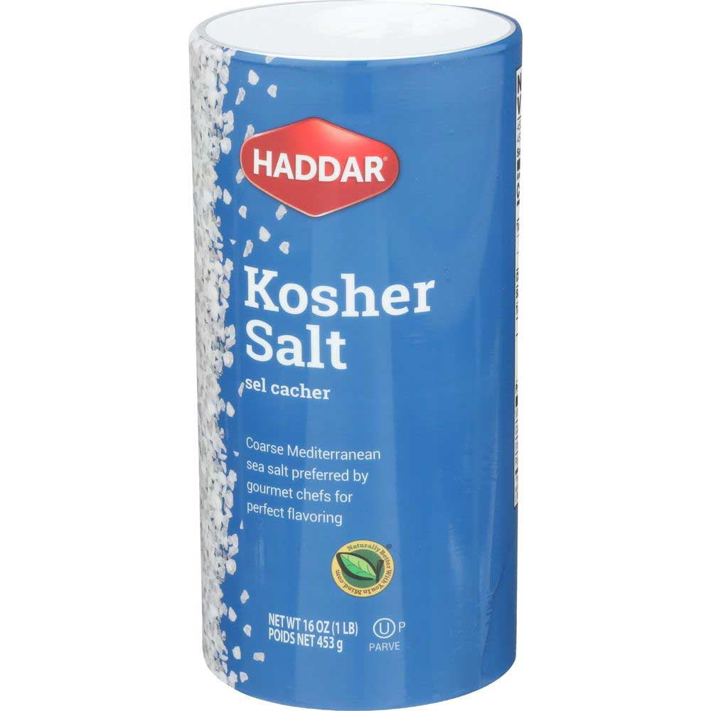 Haddar Kosher Salt, 16 Ounce -- 12 per Case.
