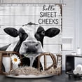 thumbnail image 2 of GFDYREE Rideau de Douche Drôle Rideaux de Douche Vache pour la Salle de Bain 72l X 72h Pouces Rideau de Douche Rustique Rideau de Douche Western Rideau de Douche de Salle de Bain Style Ferme Campagnard Amusant Rétro Imperméable Fab, 2 of 7