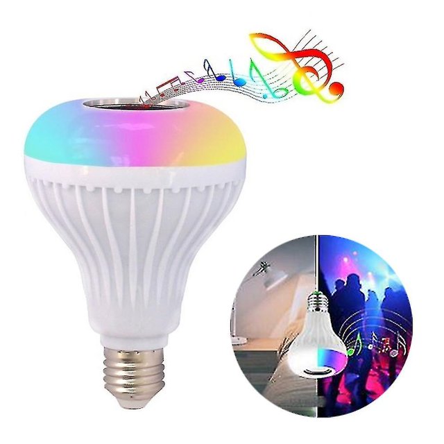 Bombilla de luz Rgb con altavoz Bluetooth con control remoto ZefeiWu 8390614859814