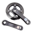 thumbnail image 2 of Juego de bielas para bicicleta de aleación de aluminio con orificio cuadrado, color negro, resistente, repuesto fácil de usar. 25 dientes 102 mm, 2 of 8