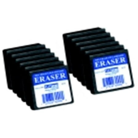 Flipside 2 x 2 in. Student Felt Eraser Set, Dark Gray, Set - 12
