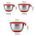 thumbnail image 3 of Tookss Mixing Bowls Anti-slip Silicone Bottom Stainless Steel Egg Bowl With Scales Handle Salad Bowl With Lid Baking Basin, 3 of 9