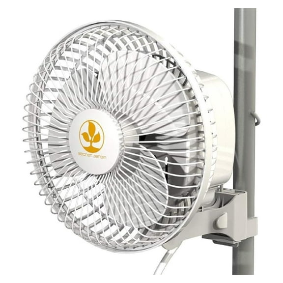 Monkey Fan 6 Inch 16W Grow Tent Clip Fan - Air Circulation for Indoor Plants, Grow Rooms & Greenhouses - Fits 0.63-0.83 Inch Poles #601115