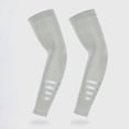 thumbnail image 2 of Athletic Arm Sleeves UV Protection Sports Sleeves with Cooling Fabric Night Riding Aem Sleeve with Reflective Stripe Free Size, 2 of 7