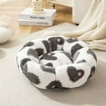 thumbnail image 5 of Staron Petit Lit pour Chien (Blanc), Petit Lit pour Animal Lavable pour Petits Chiens et Chats, Lit Coussin en Peluche Courte Réchauffant Douillet Doux Confort Lits Ronds pour Chats d'Intérieur 40x40 cm, 5 of 5