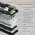 thumbnail image 5 of COSTOM Wireless Mechanical Keyboard, 3 Mode Gasket Mounted RGB Gaming Keyboard with Volume Knob, Pre-Lubed Linear Switches, MDA-Profile, 98 Keys Hot Swappable Creamy Keyboard for PC/Tablet/Xbox/PS4, 5 of 9
