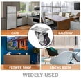 thumbnail image 4 of BRIGHTFUFU 5pcs Wheel Casters TPR Grey Silent Caster Swivel Wheels For Home Use, 4 of 5