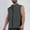 Dark Gray, variant on Spring And Summer Men's Undershirt Undershirt Thin Zipper Cardigan Sleeveless Sports Leisure Breathable Sweat Absorption Men's Jacket Black S