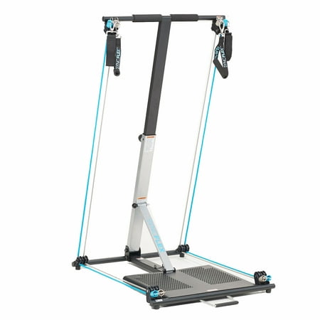 SyncFlex Dynamic Progressive Resistance Machine - Total Body Workout with DVD and Wall Chart - Folds Flat for Easy Storage, Home Gym Workout for All Levels of (Best All Body Workout)
