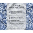 thumbnail image 5 of Soimoi 56 Inch Wide Waterproof Taffeta Fabric by 5 Yard | Blue Leaves Theme | Outdoor Use for Furniture Covers, Umbrellas, Patio Decor & More, 5 of 7