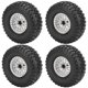 thumbnail image 5 of 4 Uds neumáticos de goma para rocas neumáticos de rueda 1:10 coche trepador de control remoto para Hsp/Tamiya/Axial SCX10 D90White, 5 of 8