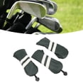thumbnail image 3 of Club Head Covers, Wood Fairway  Dustproof Rotatable Label Tag Club Protector PU Driver Headcover, 3 of 8