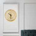 thumbnail image 4 of Creative Tree Ring Design Metal Wall Clock, Silent Movement, Modern Gold Color, 19 Inches, Suitable for Kitchen, Living Room, Office, and More, 4 of 5