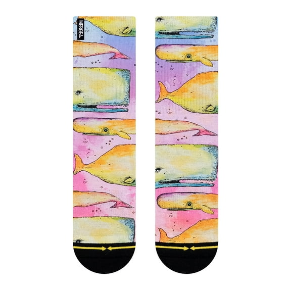 Whale Watercolor  Crew Socks With Art By Bad Otis Link