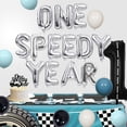 thumbnail image 5 of One Speedy Year Racing Theme Birthday Party Decorations, Boys 1st Birthday Party Decors with Foil Balloons Cake Toppers, Balloon Garland Kits for Racing First Birthday Party Supplies, 5 of 6