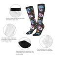 thumbnail image 3 of Honeii Cat Icecream Print Long Socks,Novelty Design Socks Gift for Men and Women,Crew Socks,Calf Socks, 3 of 6