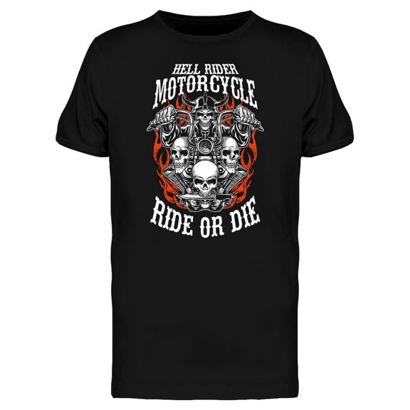 Custom Motorcycle Emblems Tee Men's -Image by Shutterstock