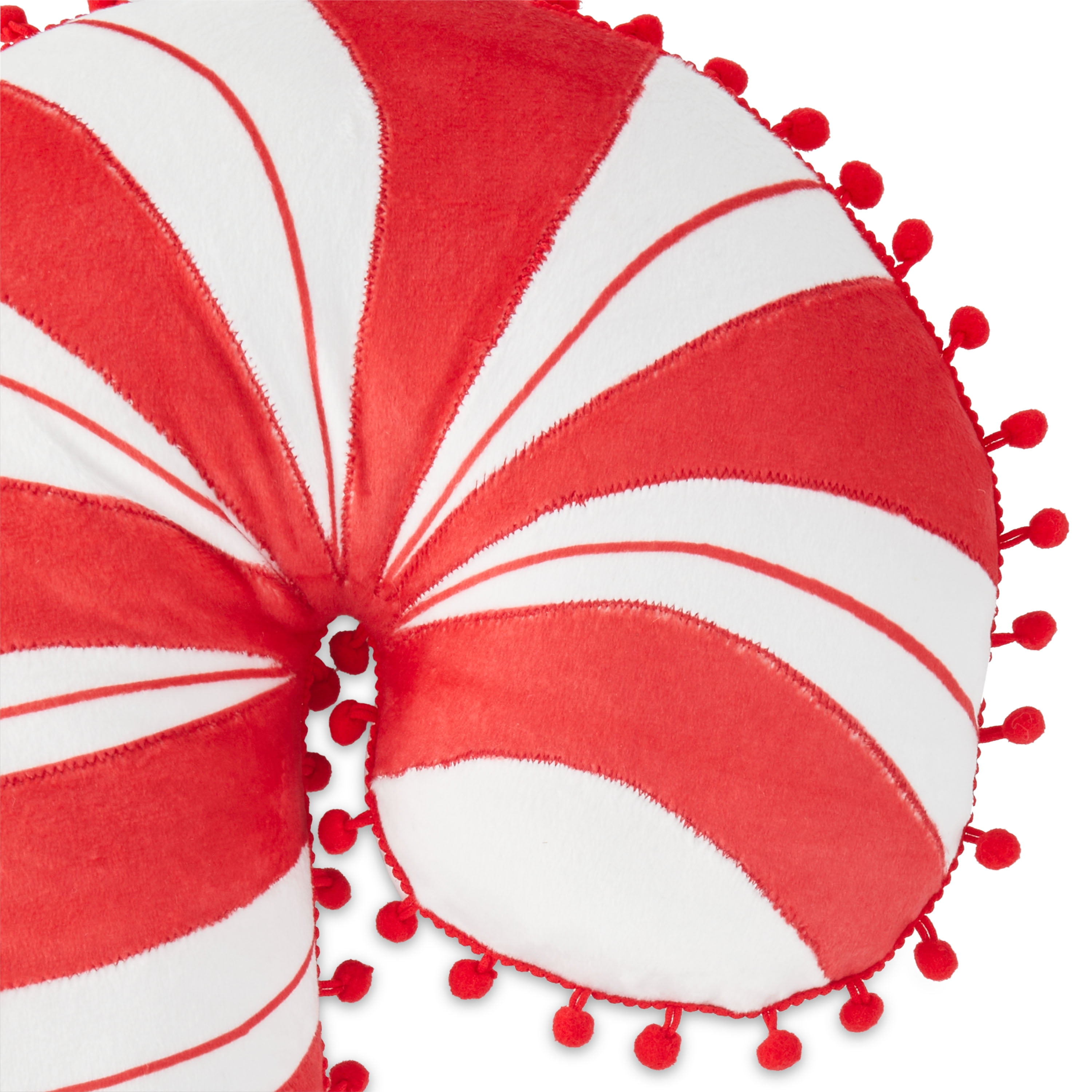 Holiday Time Red & White Peppermint Candy Shaped Christmas