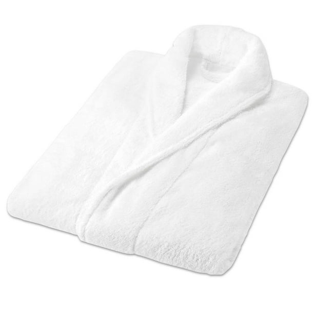 Unisex Bathrobe, 100% Terry Cotton Soft Plush Spa Robe for Women and Men 