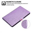 thumbnail image 2 of Dteck Lenovo Tab M10 HD 2nd Gen Case 10.1 Inch 2020 (Model: TB-X306F TB-X306X), Glitter PU Leather Stand Protective Folio Case Auto Wake Sleep Smart Cover for Lenovo Tab M10 HD 10.1" , Purple, 2 of 5