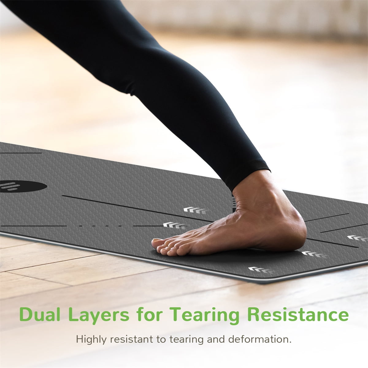 Kepooman Yoga Mat Non Slip, Pilates Fitness Mats, Eco Friendly, Anti-Tear Yoga Mats for Women, Exercise Mats for Home Workout, Gray Kepooman Yoga Mat Non Slip, Pilates Fitness Mats, Eco Friendly, Anti-Tear Yoga Mats for Women, Exercise Mats for Home Workout, Gray